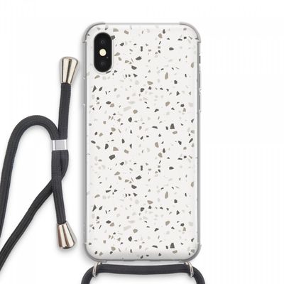 Terrazzo N°14: iPhone XS Max Transparant Hoesje met koord