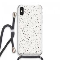 Terrazzo N°14: iPhone XS Max Transparant Hoesje met koord