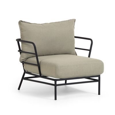 Kave Home Mareluz loungestoel Zwart
