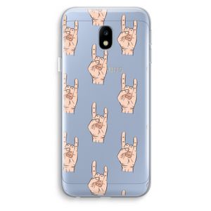 Rock: Samsung Galaxy J3 (2017) Transparant Hoesje