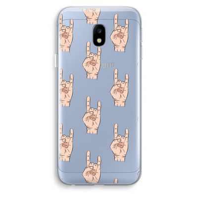 Rock: Samsung Galaxy J3 (2017) Transparant Hoesje