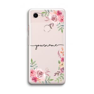 Rozen: Google Pixel 3 Transparant Hoesje