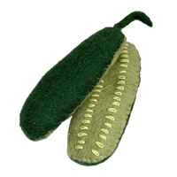 Papoose Toys Papoose Toys Half Cucumber Slices/4pc - thumbnail