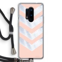 Marmeren pijlen: OnePlus 8 Pro Transparant Hoesje met koord