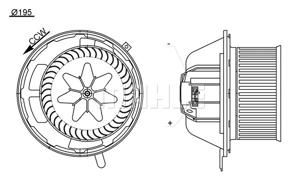 Interieurventilatie MAHLE, Spanning (Volt)12V, u.a. für BMW