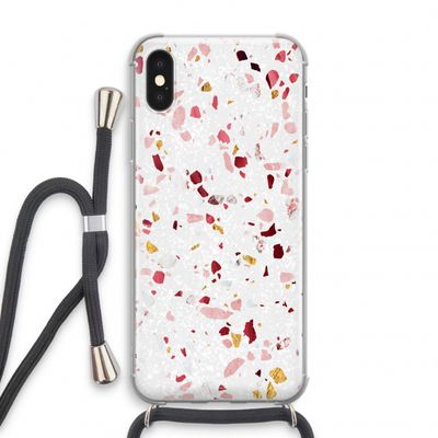 Terrazzo N°9: iPhone XS Transparant Hoesje met koord
