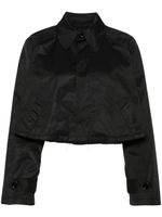 MM6 Maison Margiela veste crop à coutures contrastantes - Noir