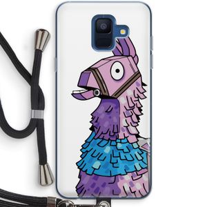 Lama: Samsung Galaxy A6 (2018) Transparant Hoesje met koord