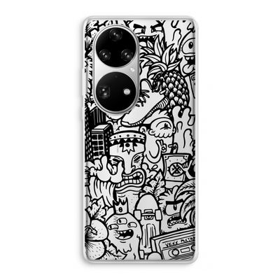 Vexx Black Mixtape: Huawei P50 Pro Transparant Hoesje