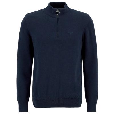 Herentrui Cotton half zip Navy