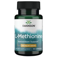 100% Pure L-methionine 500mg | Swanson | 30ct
