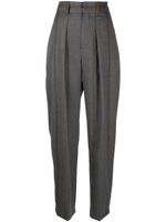 Brunello Cucinelli pantalon fuselé à rayures - Gris