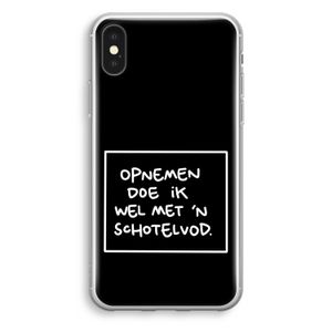 Schotelvod: iPhone X Transparant Hoesje