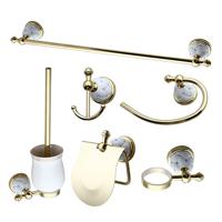 Gouden badkamer accessoire set - thumbnail