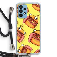 Hamburger: Samsung Galaxy A52 Transparant Hoesje met koord