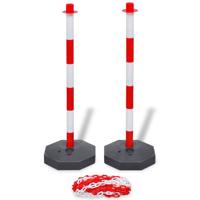 VidaXL Kettingpalenset met kunststof ketting 10 m VidaXL Kettingpalenset met kunststof ketting 10 m