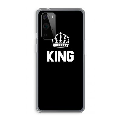 King zwart: OnePlus 9 Pro Transparant Hoesje