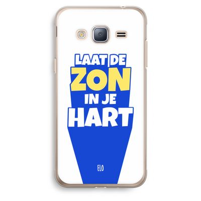 Laat de zon in je hart: Samsung Galaxy J3 (2016) Transparant Hoesje