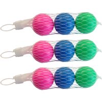 Set van 12x stuks gekleurde beachball ballen 5 cm