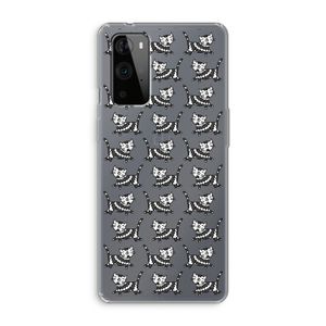 Zwarte poes: OnePlus 9 Pro Transparant Hoesje