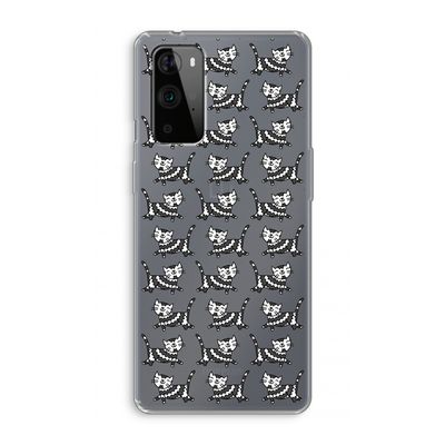 Zwarte poes: OnePlus 9 Pro Transparant Hoesje