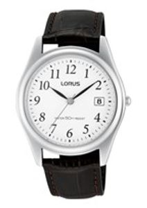 Horlogeband Lorus VJ42-X127 / RS965BX9 / RQG025X Leder Donkerbruin 20mm