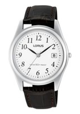 Horlogeband Lorus VJ42-X127 / RS965BX9 / RQG025X Leder Donkerbruin 20mm