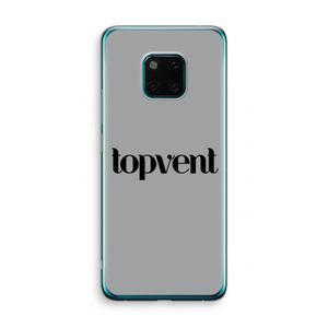 Topvent Grijs Zwart: Huawei Mate 20 Pro Transparant Hoesje