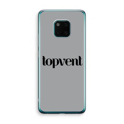 Topvent Grijs Zwart: Huawei Mate 20 Pro Transparant Hoesje