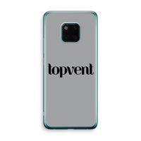 Topvent Grijs Zwart: Huawei Mate 20 Pro Transparant Hoesje Topvent Grijs Zwart: Huawei Mate 20 Pro Transparant Hoesje