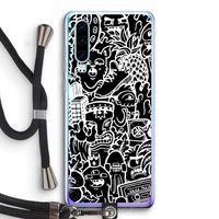 Vexx Black Mixtape: Huawei P30 Transparant Hoesje met koord