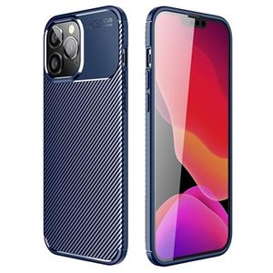 Beetle Carbon Fiber iPhone 14 Pro Max Case - Blauw