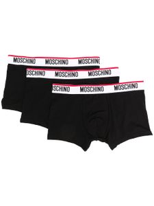 Moschino lot de boxers à taille à logo - Noir