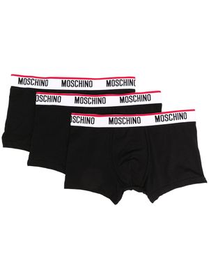 Moschino lot de boxers à taille à logo - Noir