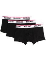 Moschino lot de boxers à taille à logo - Noir - thumbnail