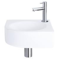 Differnz Cleo fonteinset keramiek - kraan recht - 30 x 30 x 10 cm - chroom Differnz Cleo fonteinset keramiek - kraan recht - 30 x 30 x 10 cm - chroom
