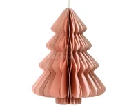Kerstornament Papieren Kerstboom 40cm Roze
