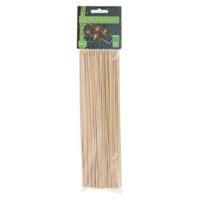 Spiesjes Sateprikkers - 100x - bamboe hout - 25 cm - barbecue spiezen - satestokjes   -