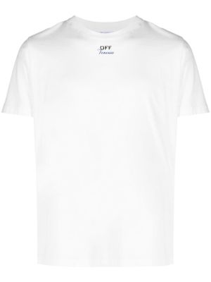 Off-White Katoenen T-shirt met logoprint - Wit