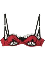 Kiki de Montparnasse soutien-gorge à balconnets en dentelle - Rouge