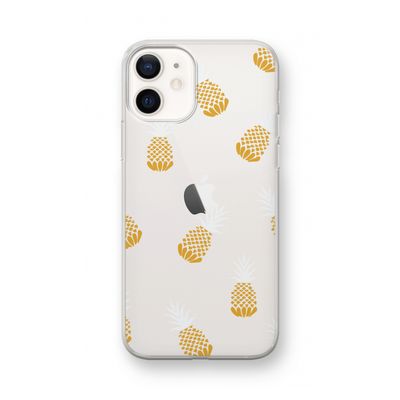 Ananasjes: iPhone 12 mini Transparant Hoesje