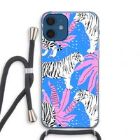 Tijger: iPhone 12 mini Transparant Hoesje met koord