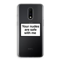 Safe with me: OnePlus 7 Transparant Hoesje