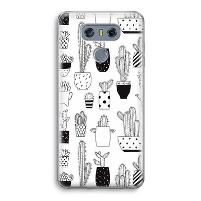 Cactusmotief: LG G6 Transparant Hoesje