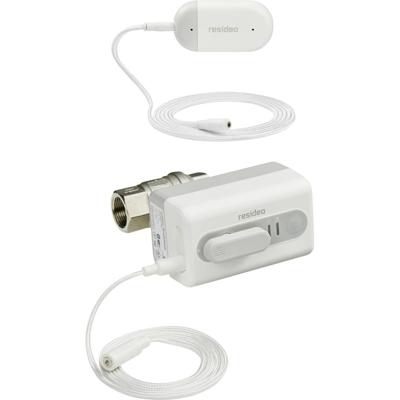 Resideo VWS01Y015E Draadloze watermelder Met app-besturing, Met externe sensor werkt op batterijen, werkt op het lichtnet