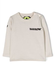 Barrow kids logo-print long-sleeved T-Shirt - Tons neutres