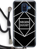 Negenduust geometrisch: Samsung Galaxy A6 (2018) Transparant Hoesje met koord