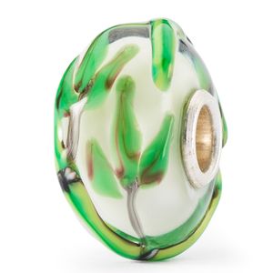 Trollbeads TGLBE-20380 Kraal Zeegras zilver-glas