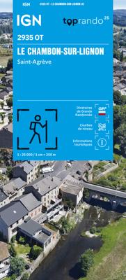 Wandelkaart 2935OT Le Chambon-sur-Lignon / St-Agrève | IGN - Institut Géographique National