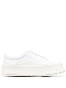 Jil Sander baskets à bout rond - Blanc